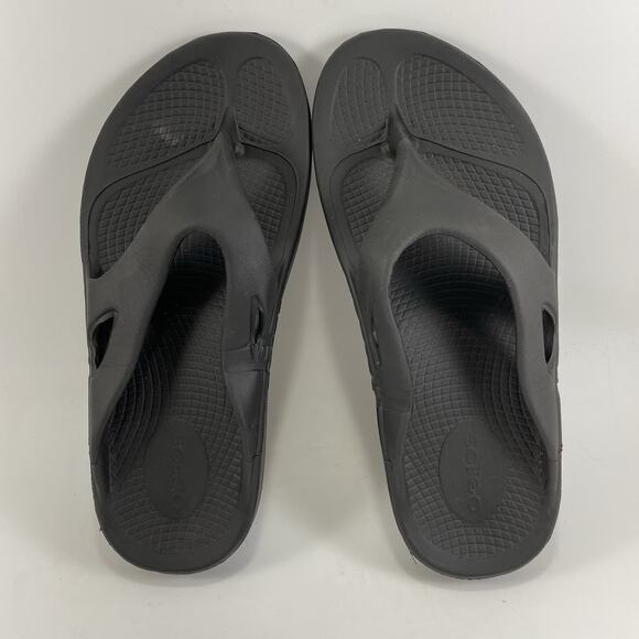 Oofos Ooriginal Flip Flops Womens Size 7 Mens 5 Black Comfort Recovery Sandals - Picture 6 of 9